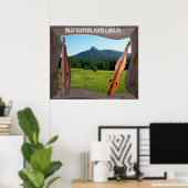 PILOT MOUNTAIN NOORD CAROLINA POSTER (Thuiskantoor)
