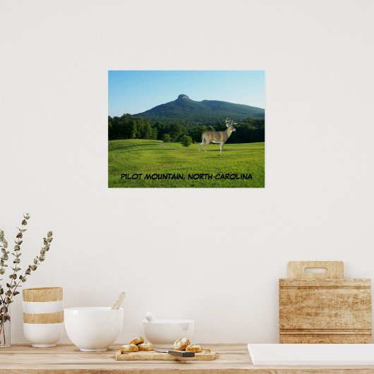 PILOT MOUNTAIN, NOORD CAROLINA POSTER (Keuken)