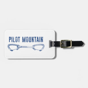 Pilot Mountain North Carolina Klimmen Quickdraw Bagagelabel