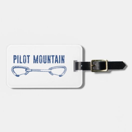 Pilot Mountain North Carolina Klimmen Quickdraw Bagagelabel (Voorkant horizontaal)