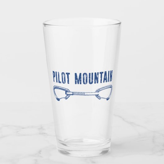Pilot Mountain North Carolina Klimmen Quickdraw Glas (Voorkant)