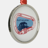 Pilot Mountain North Carolina Metalen Ornament (Rechts)