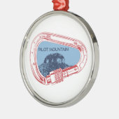 Pilot Mountain North Carolina Metalen Ornament (Links)
