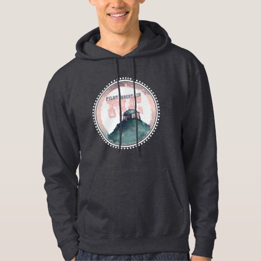 Pilot Mountain North Carolina State Park Hiker Hoodie (Voorkant)
