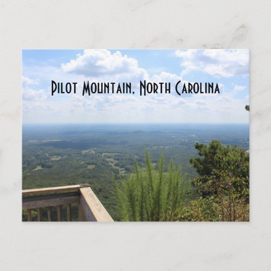 Pilot Mountain Vakantie Keepsake North Carolina Briefkaart (Voorkant)