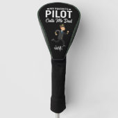 Pilot noemde me papa voor papa Vaderdag Golfheadcover (Voorkant)