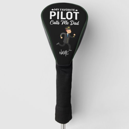 Pilot noemde me papa voor papa Vaderdag Golfheadcover (Voorkant)