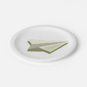 Pilot Paper Plane Design Papieren Bordje (Gekanteld)