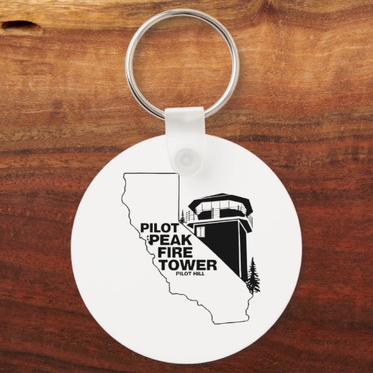 Pilot Peak Fire Tower Look Out Sleutelhanger (Voorkant)
