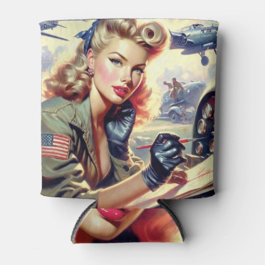  Pilot Pin Up Blikjeskoeler (Voorkant)