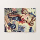 Pilot Pin Up Legpuzzel (Horizontaal)