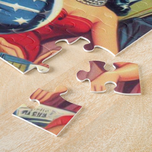 Pilot Pin-up Legpuzzel (Zijkant)