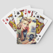  Pilot Pin Up Pokerkaarten (Achterkant)