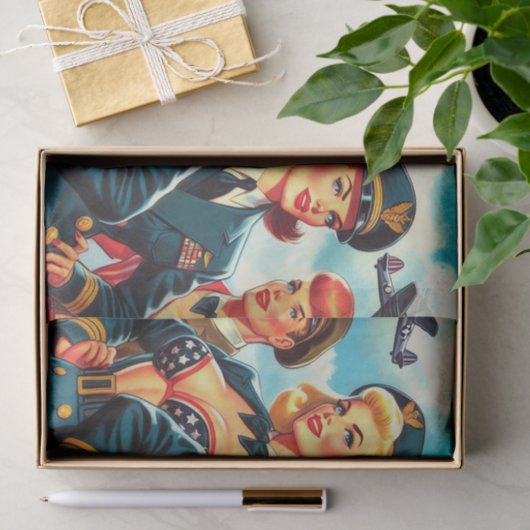 Pilot Pin-up Tissuepapier (Geschenk)