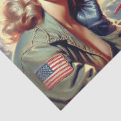  Pilot Pin Up Tissuepapier (Detail)