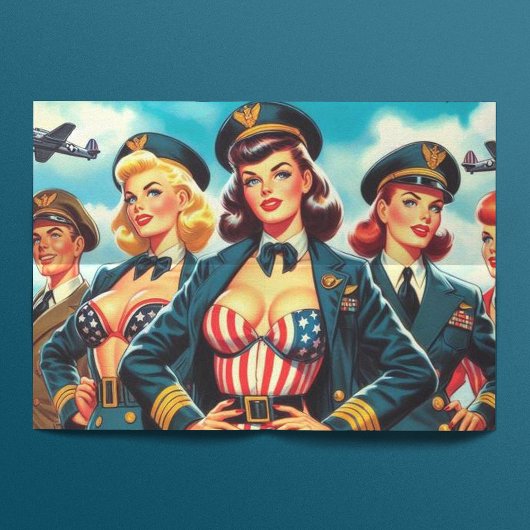  Pilot Pin-up Tissuepapier