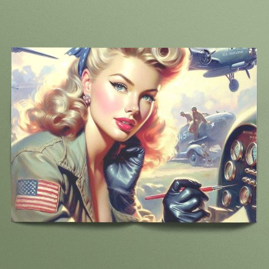  Pilot Pin Up Tissuepapier
