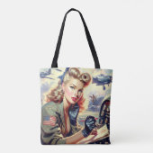 Pilot Pin Up Tote Bag (Achterkant)