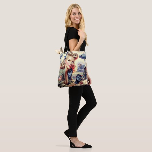 Pilot Pin Up Tote Bag (Op model)