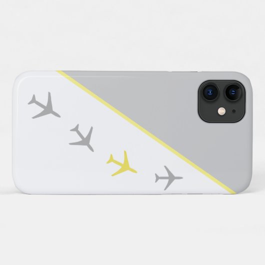Pilot Plane Aviation Flying iPhone 11 Hoesje (Achterkant (horizontaal))