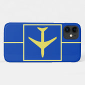 Pilot Plane Aviation Flying iPhone 11 Hoesje (Achterkant (horizontaal))