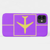 Pilot Plane Aviation Flying iPhone 11 Hoesje (Achterkant (horizontaal))