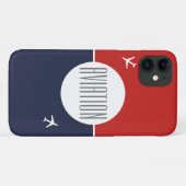 Pilot Plane Aviation Flying iPhone 11 Hoesje (Achterkant (horizontaal))