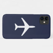 Pilot Plane Aviation Flying iPhone 11 Hoesje (Achterkant (horizontaal))
