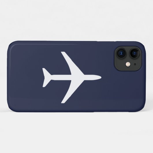 Pilot Plane Aviation Flying iPhone 11 Hoesje (Achterkant (horizontaal))