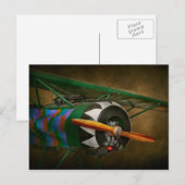 Pilot - Plane - German WW1 Fighter - Fokker D VIII Briefkaart (Voorkant / Achterkant)