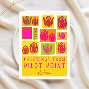 Pilot Point Texas Tulip Briefkaart