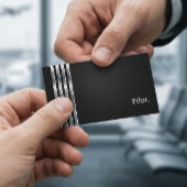 Pilot Professional Black Silver Visitekaartje
