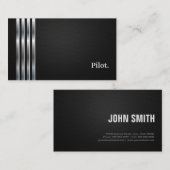Pilot Professional Black Silver Visitekaartje (Voorkant / Achterkant)