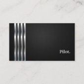 Pilot Professional Black Silver Visitekaartje (Voorkant)