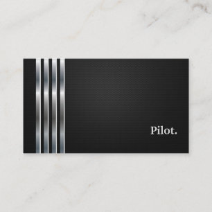 Pilot Professional Black Silver Visitekaartje