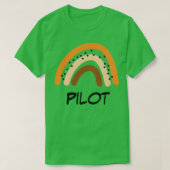 Pilot Rainbow Gift Funny Present Idea For Pilot  T-shirt (Design voorkant)