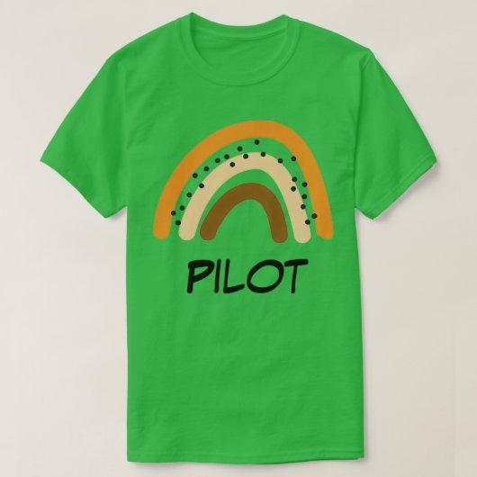 Pilot Rainbow Gift Funny Present Idea For Pilot  T-shirt (Design voorkant)