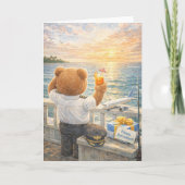 Pilot Retirement looking at the sky  Kaart (Voorkant)