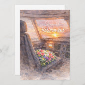 Pilot retirement party invitation  feestdagenkaart (Voorkant / Achterkant)