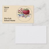 Pilot Substitute Teacher Visitekaartje (Voorkant / Achterkant)