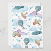 Pilot Teddy Bear Baby shower Baby Bingo Kaart (Achterkant)