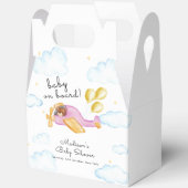 Pilot Teddy Bear Balloon Airplane Baby Shower Bedankdoosjes (Open)