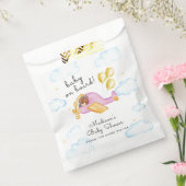 Pilot Teddy Bear Balloon Airplane Baby Shower  Bedankzakje (Gezegeld)