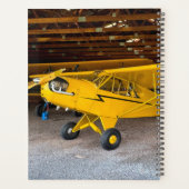 'Pilot' Typografie, Vliegtuig & Foto, Monogrammed Planner (Achterkant)