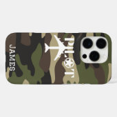 Pilot Typografie & Vliegtuig Minimalistisch Gepers Case-Mate iPhone Case (Achterkant (horizontaal))