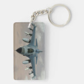 Pilot Typografie Vliegtuigfoto gepersonaliseerd Sleutelhanger (achterkant)