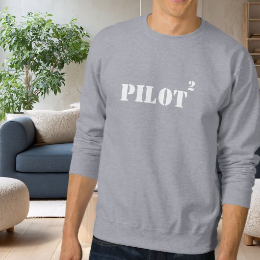 Pilot Typography, Cool Simple Aviation Trui