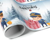 Pilot Uniform met Kerstmis thema Cadeaupapier (Rol Hoek)