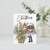 Pilot Uniform met Kerstmis thema Feestdagenkaart (Staand voorkant)