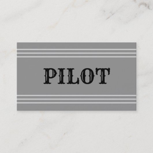 Pilot Visitekaartje (Voorkant)